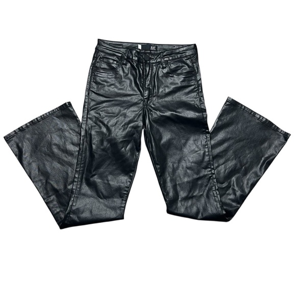 KUT From The Kloth Faux Leather Flare Pants Size 2 Edgy - Picture 4 of 6